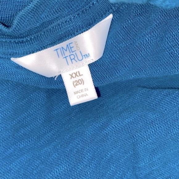 Time and Tru turquoise top size XXlarge - Picture 3 of 5